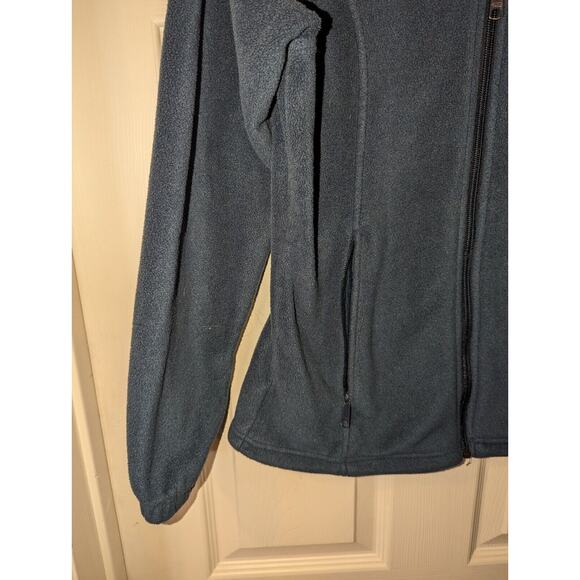 Columbia Fleece Jacket Women's M Fast Trek ll Full Zip Gray Sweater Windbreaker - Picture 5 of 10